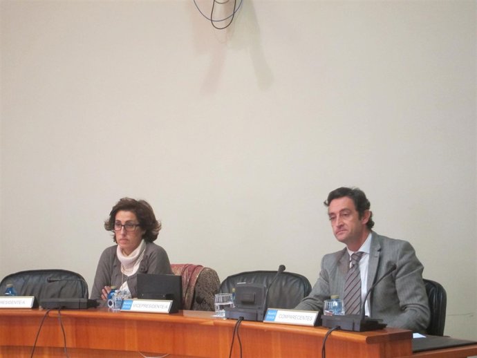 Javier Aguilera en comisión del Parlamento de Galicia