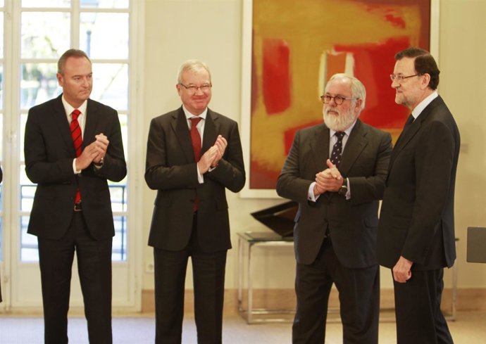 Fabra, Valcárcel, Cañete y Rajoy