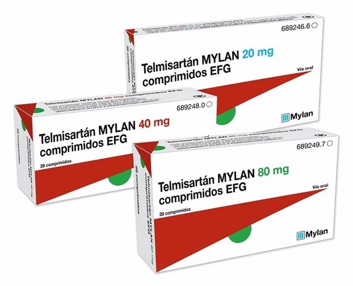 Telmisartán Mylan EFG