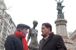 Las ocho esculturas permanecerán en la plaza de España hasta mayo de 2014