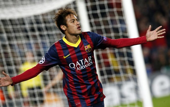 Neymar anota en Liga Campeones