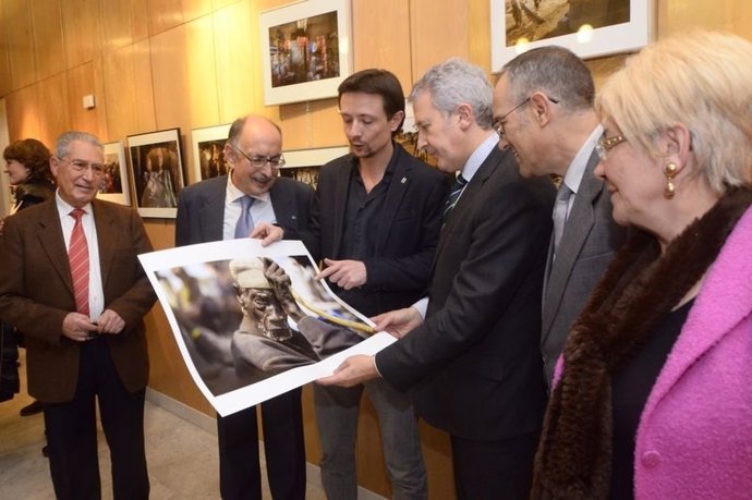 Momento de la inauguración de la muestra