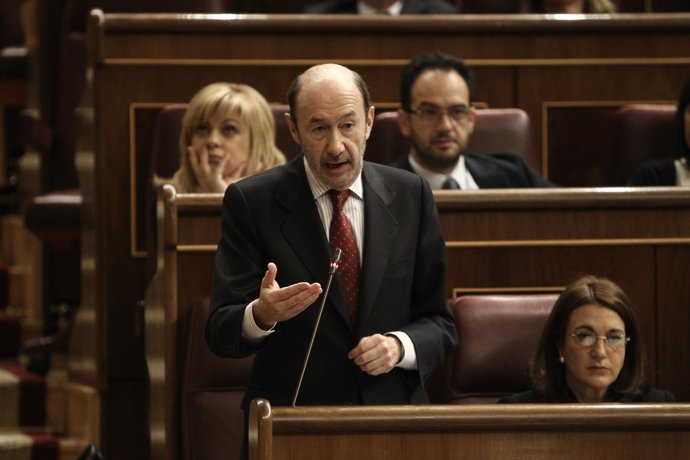 Rubalcaba en el Pleno del Congreso