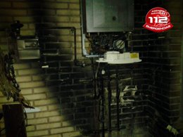 Caldera afectada por el incendio.