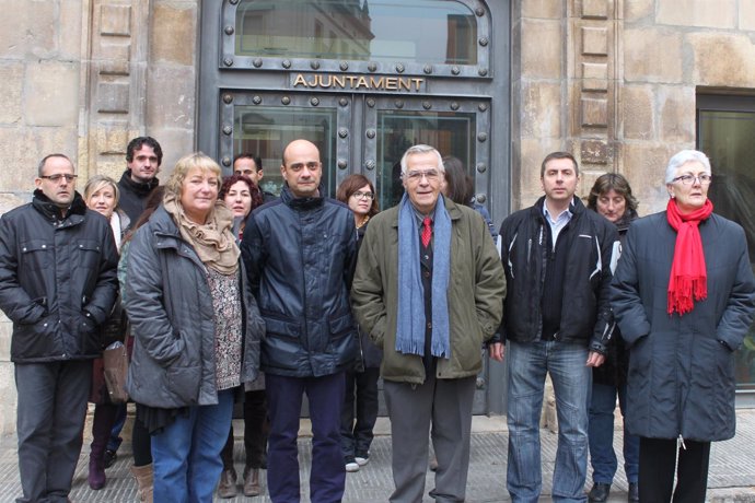 Concentración en Tàrrega (Lleida) contra la reforma local estatal