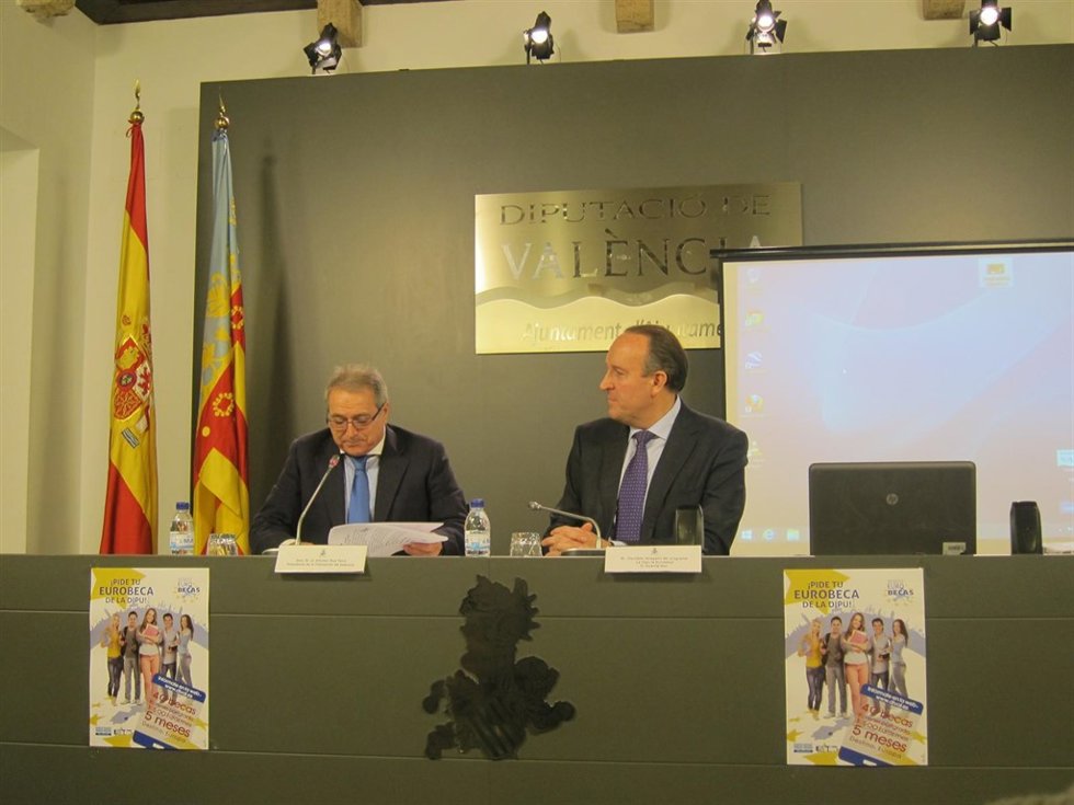 Rus junto a Ibor en la presetación de La Dipu te Eurobeca