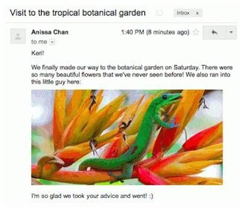 Gmail permite mostrar las imágenes adjuntas en tu email directamente