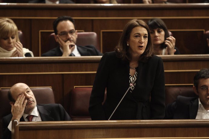 Soraya Rodríguez, en el Pleno del Congreso