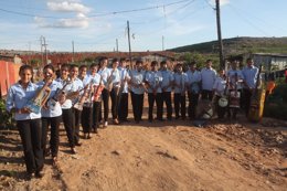 Niños de la orquesta de Cateura, de Asunción (Paraguay)