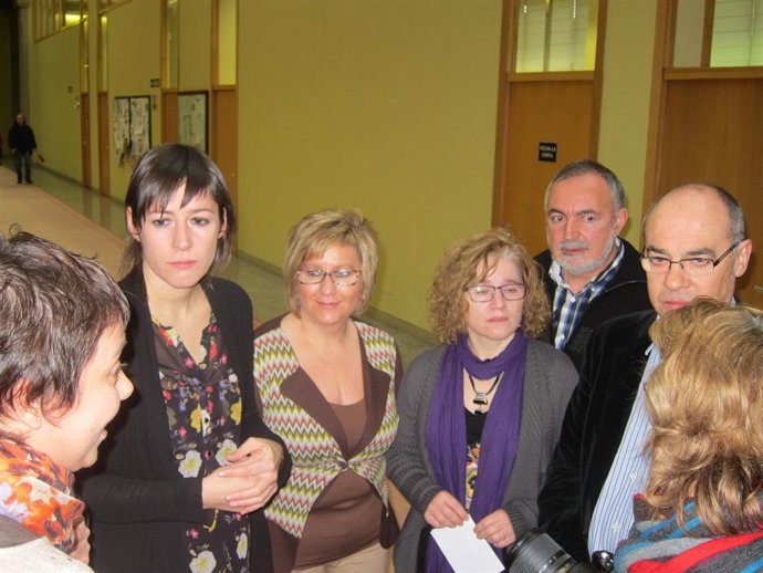 Francisco Jorquera y Ana Pontón en el Parlamento