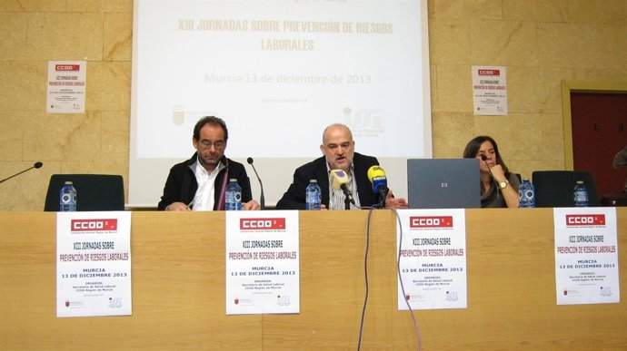 Pedro Jóse Linares y Julio López Pujalte de CCOO