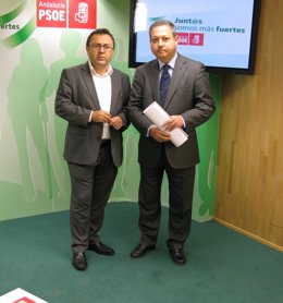 Heredia y Benítez, en rueda de prensa.