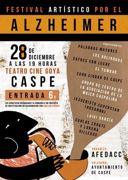 Cartel del festival por el Alzheimer