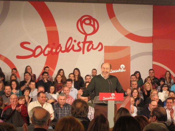 El secretario general del PSOE, Alfredo Pérez Rubalcaba.