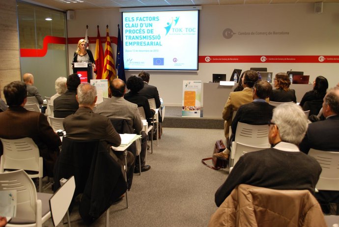Encuentro de la Cámara de Barcelona para explicar el proyecto TOK-TOC