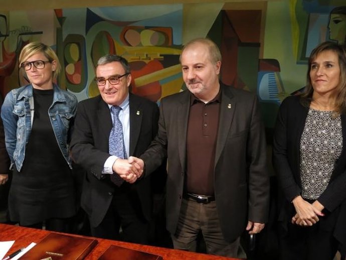 Alcalde de Lleida Àngel Ros (PSC), Joan Ramon Zaballos (CiU)