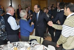 Ignacio Diego en la cena de Navidad del PP