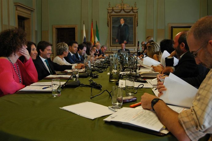 Pleno del Ayuntamiento de Huelva del mes de octubre de 2013.