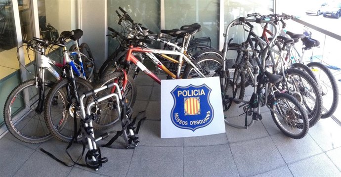 Bicicletas recuperadas por los Mossos d'Esquadra