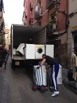 Electrodomésticos confiscados por reventa fraudulenta