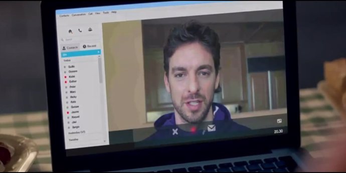 Pau Gasol  en el spot de Campofrío