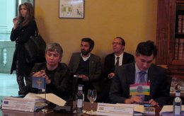 Ana González, durante la Conferencia. 