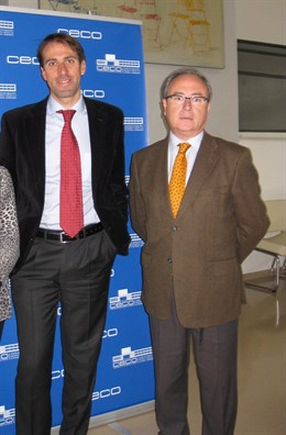 Rusconi y Díaz en la sede de CECO
