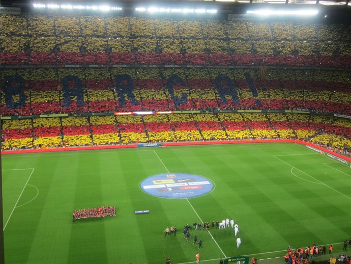 Mosaico en el Camp Nou