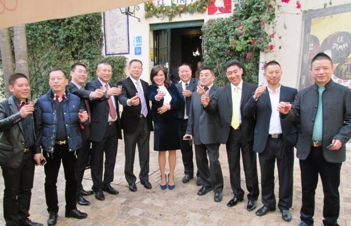 Delegación de empresarios chinos en Málaga