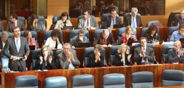 Bancada socialista en la Asamblea de Madrid