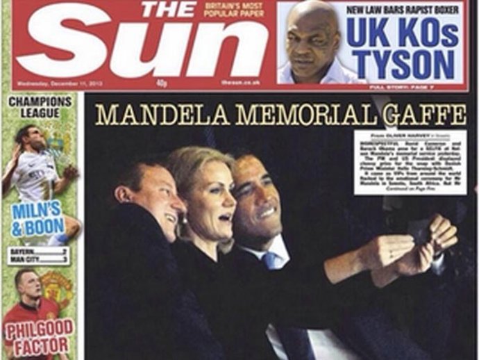 Selfie cameron, obama