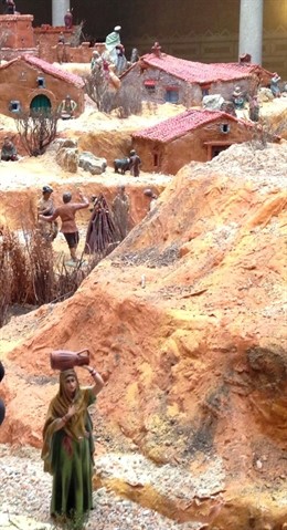 Detalle del Belén de la Diputación.