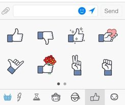 Nuevo paquete de pegatinas para el Messenger de Fa