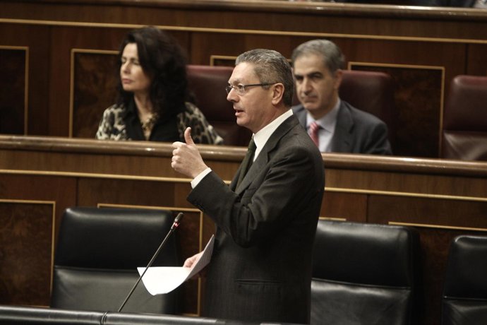 Gallardón en el Pleno del Congreso