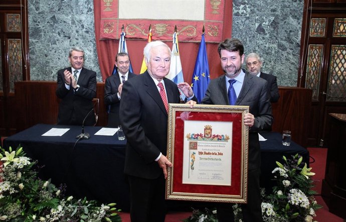 Dorta y Alonso, en el homenaje