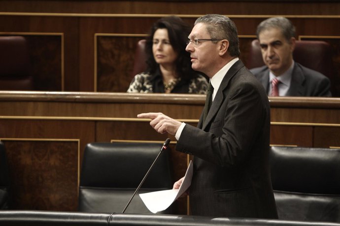 Gallardón en el Pleno del Congreso