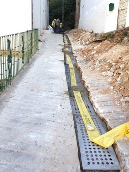 Obras de Endesa en Ojén