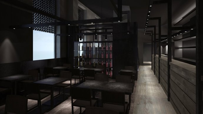 Imagen virtual del restaurante Umo en el Hotel Catalonia Barcelona Plaza