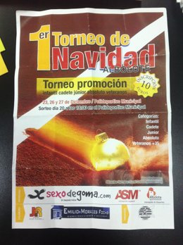 Psoe censura que Albolote publicite un sexshop encartel de un torneo infantil