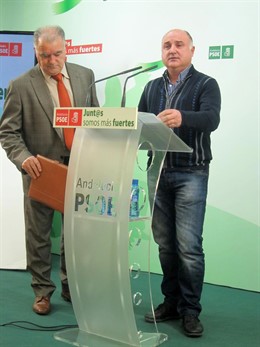 Rodríguez Cohard, junto a Calahorro, en la rueda de prensa.