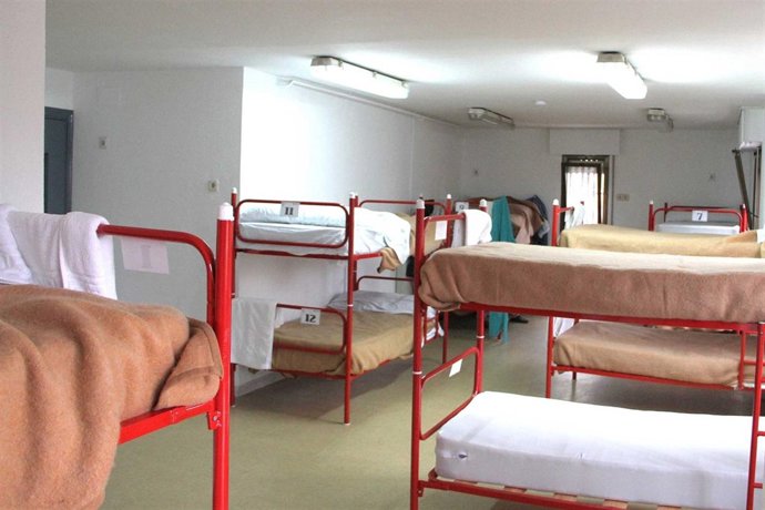 Interior del Centro Abierto para los 'sin techo' del Ayuntamiento de Leganés