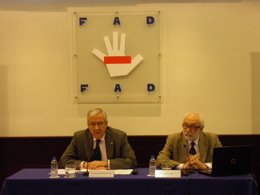 Ignacio Calderón y Eusebio Megías, directores general y técnico de la FAD