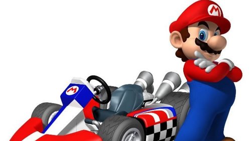 Mario en el videojuego Mario Kart de Nintendo