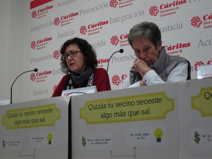 Carmen Calzada (derecha) y Oliva Martín (izquierda) presentan la nueva campaña