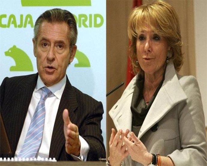 Miguel Blesa y Esperanza Aguirre