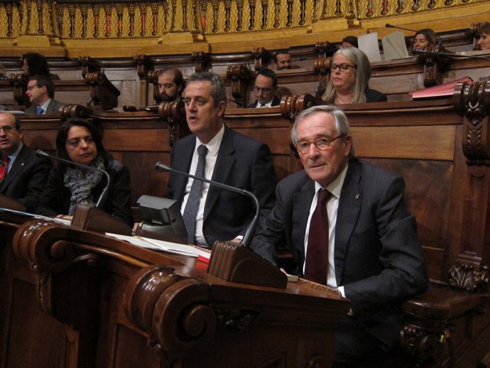 El alcalde, Xavier Trias, en el pleno