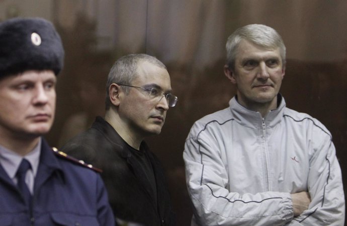 Los magnates rusos Jodorkovski y Lebedev