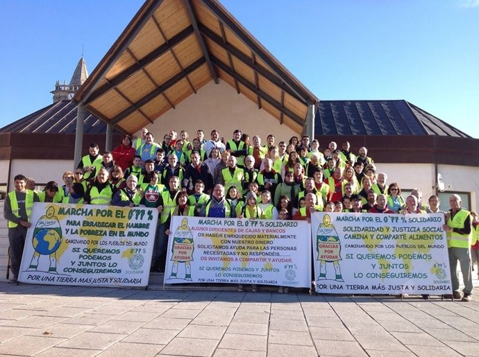 Los voluntarios en Noja