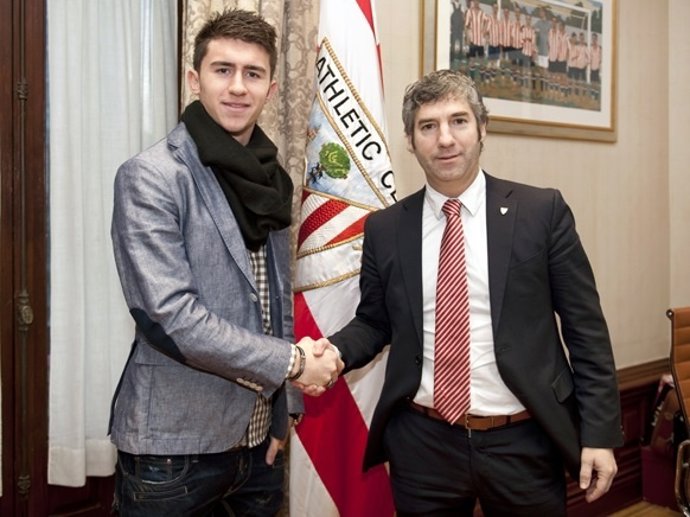 Aymeric Laporte Josu Urrutia Athletic ampliación contrato 2018
