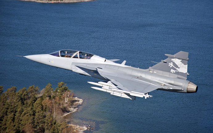 Gripen NG, cazabombardero de la empresa sueca Saab